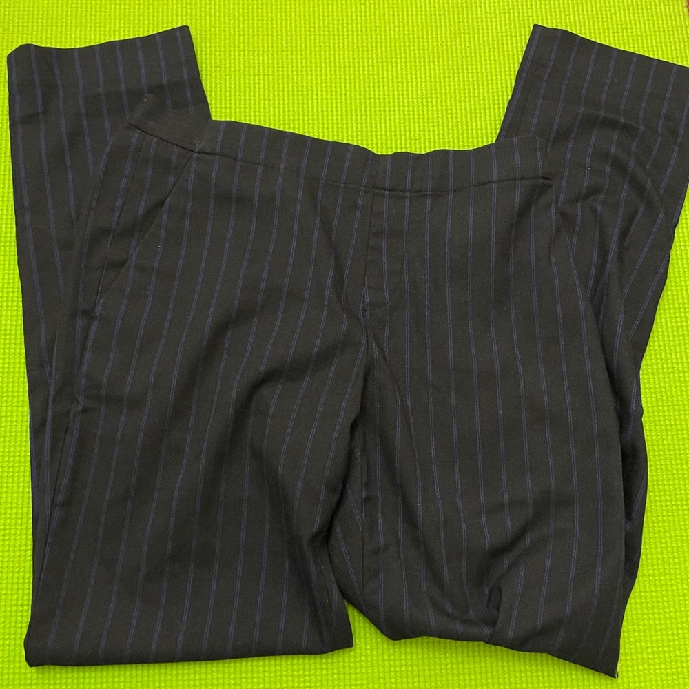 UNIQLO black striped pants